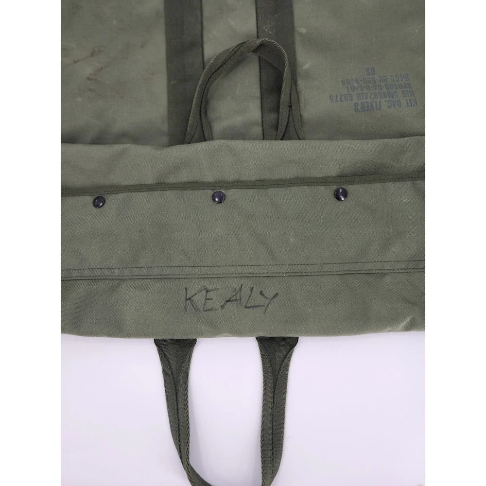 US Military Kit Bag Flyers Olive Drab Canvas Duffel AviatorGear 8460-00-606-8366